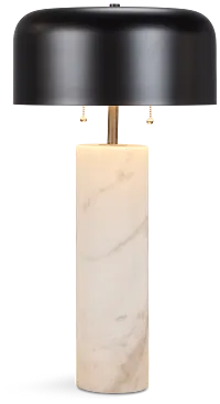 Bova Black Metal Table Lamp