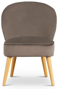 Kate Dark Gray Velvet Accent Chair