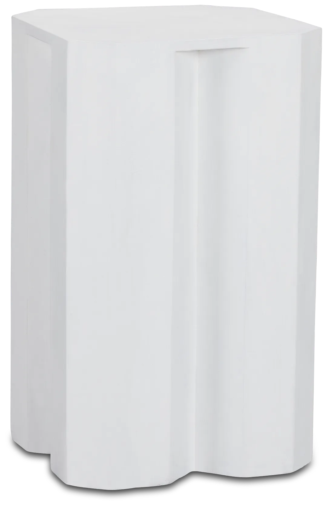 Sven White Wood Accent Table