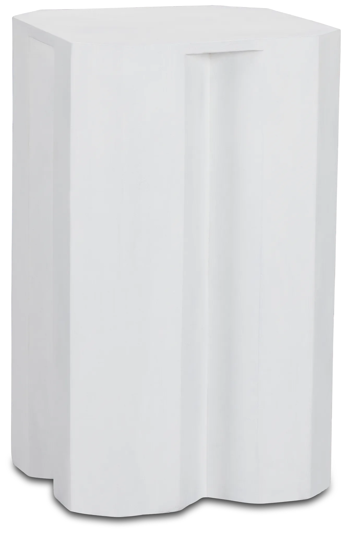 Sven White Wood Accent Table