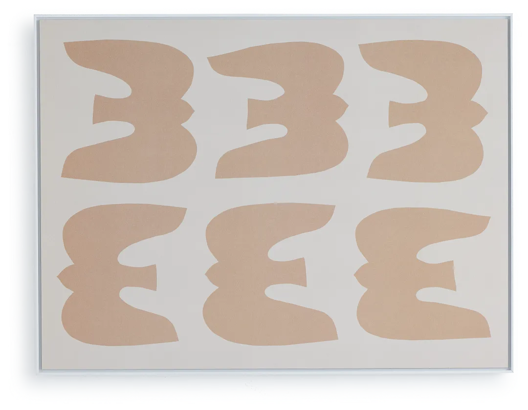 Niko Beige Framed Wall Art