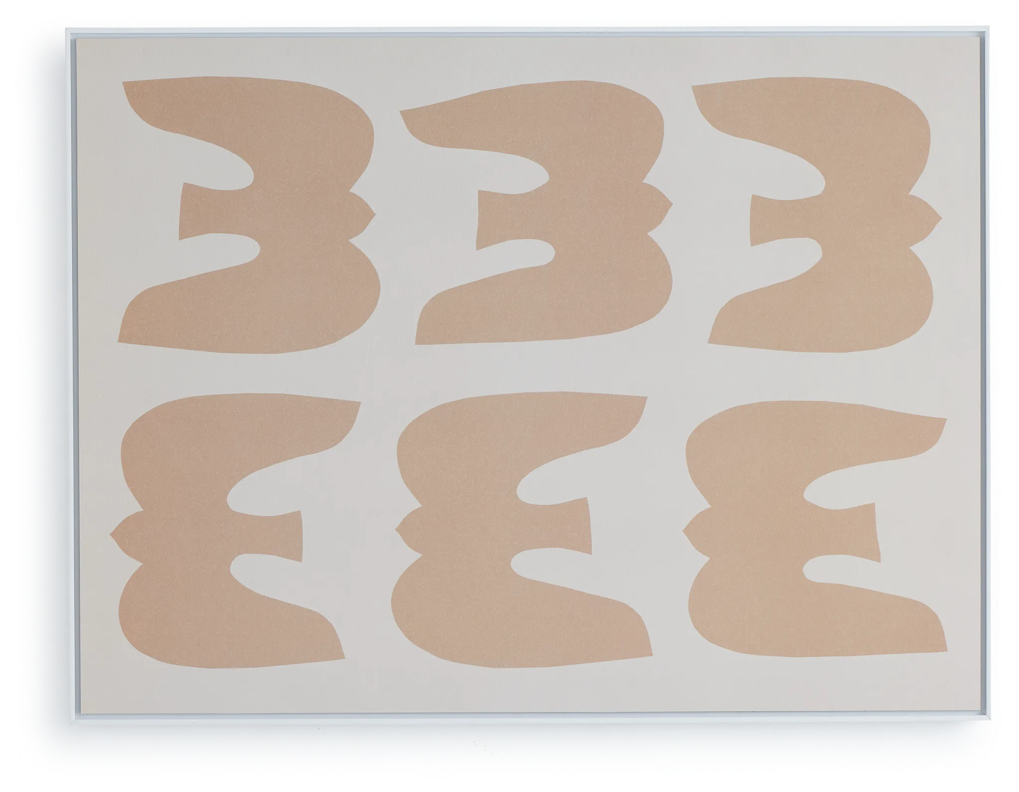 Niko Beige Framed Wall Art