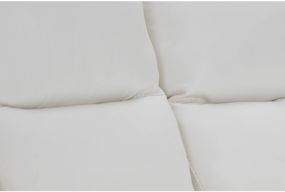 Porto White Lthr/vinyl Power Reclining Sofa