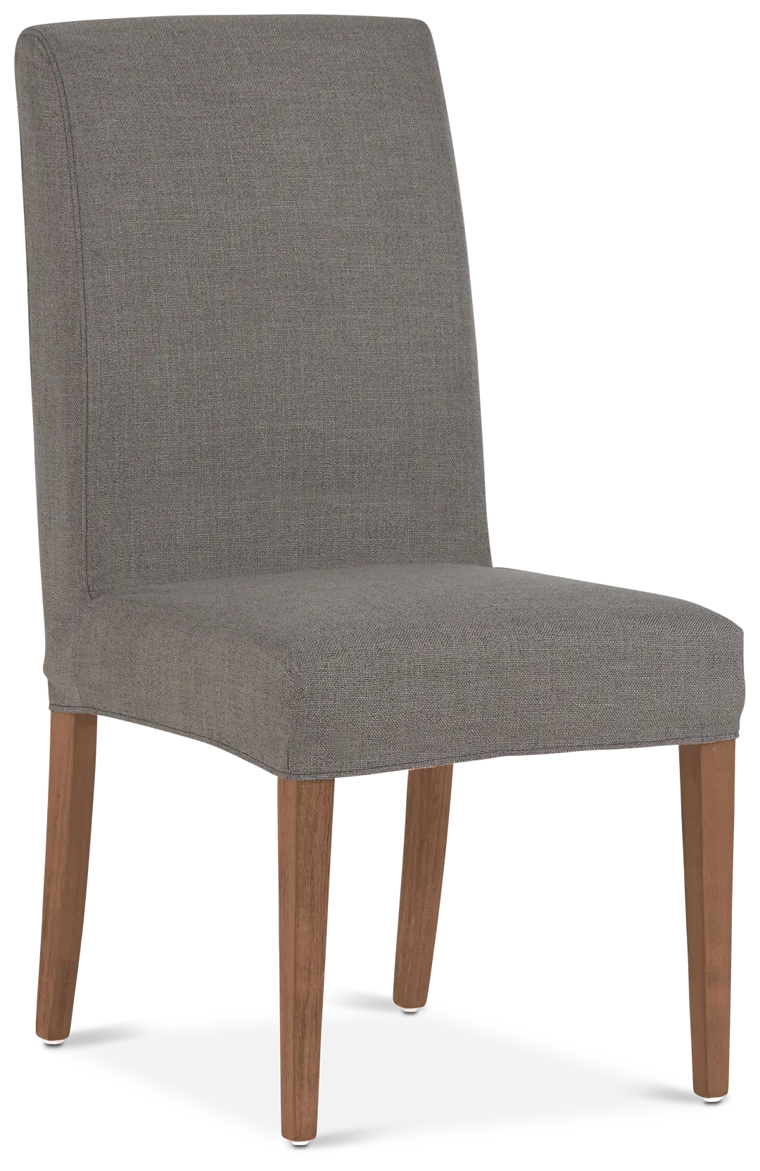 Harbor Dark Gray Short Slipcover Chair With Light Tone Leg Harbor Dark Gray Short Slipcover Chair With Light Tone Leg