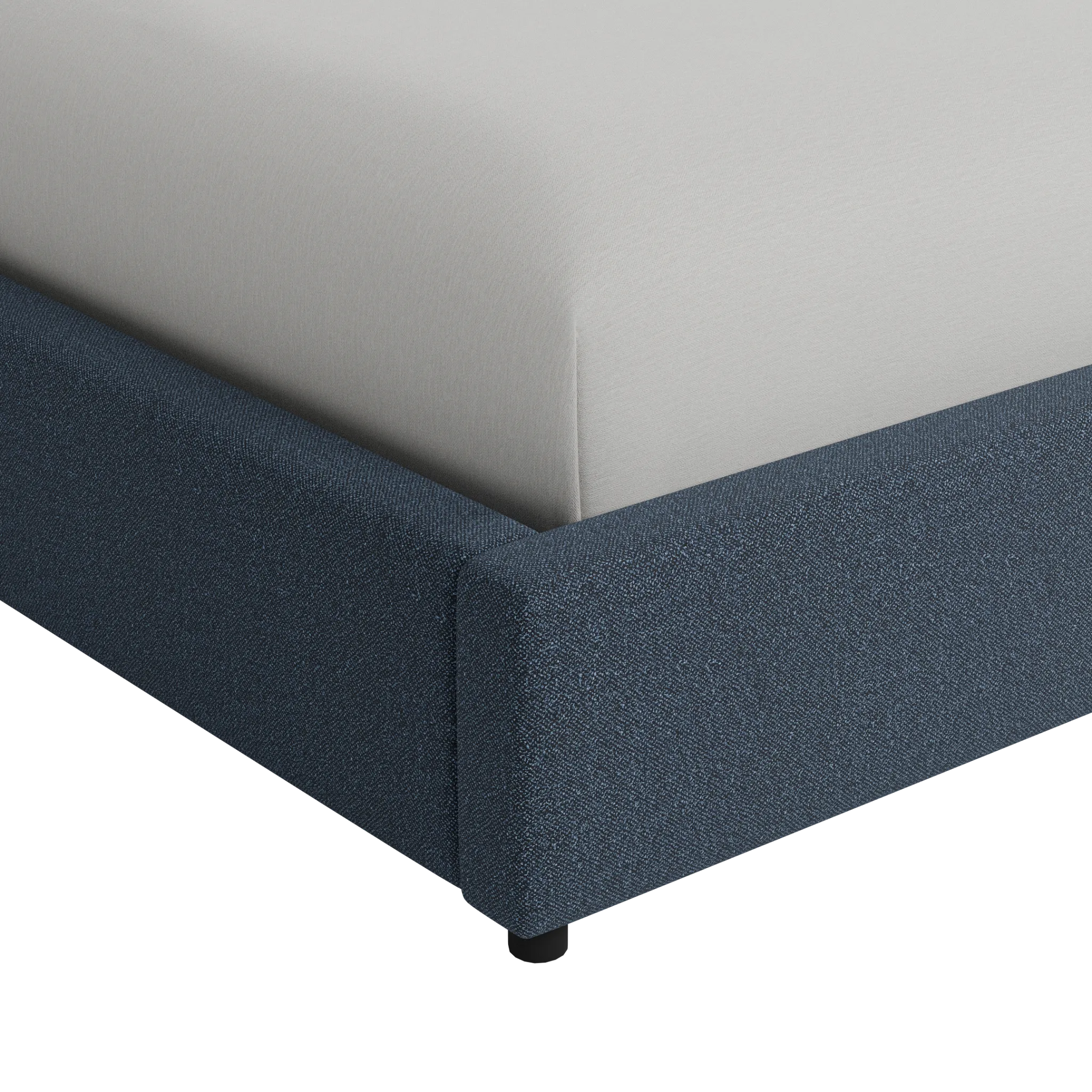 Grayton Elite Dark Blue 54" Upholstered Platform Bed