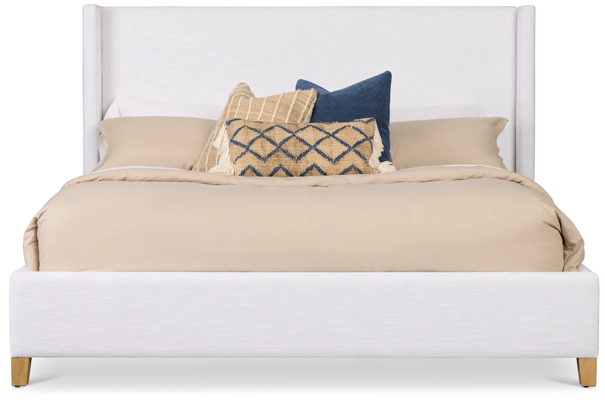 Nantucket White Uph Panel Bed