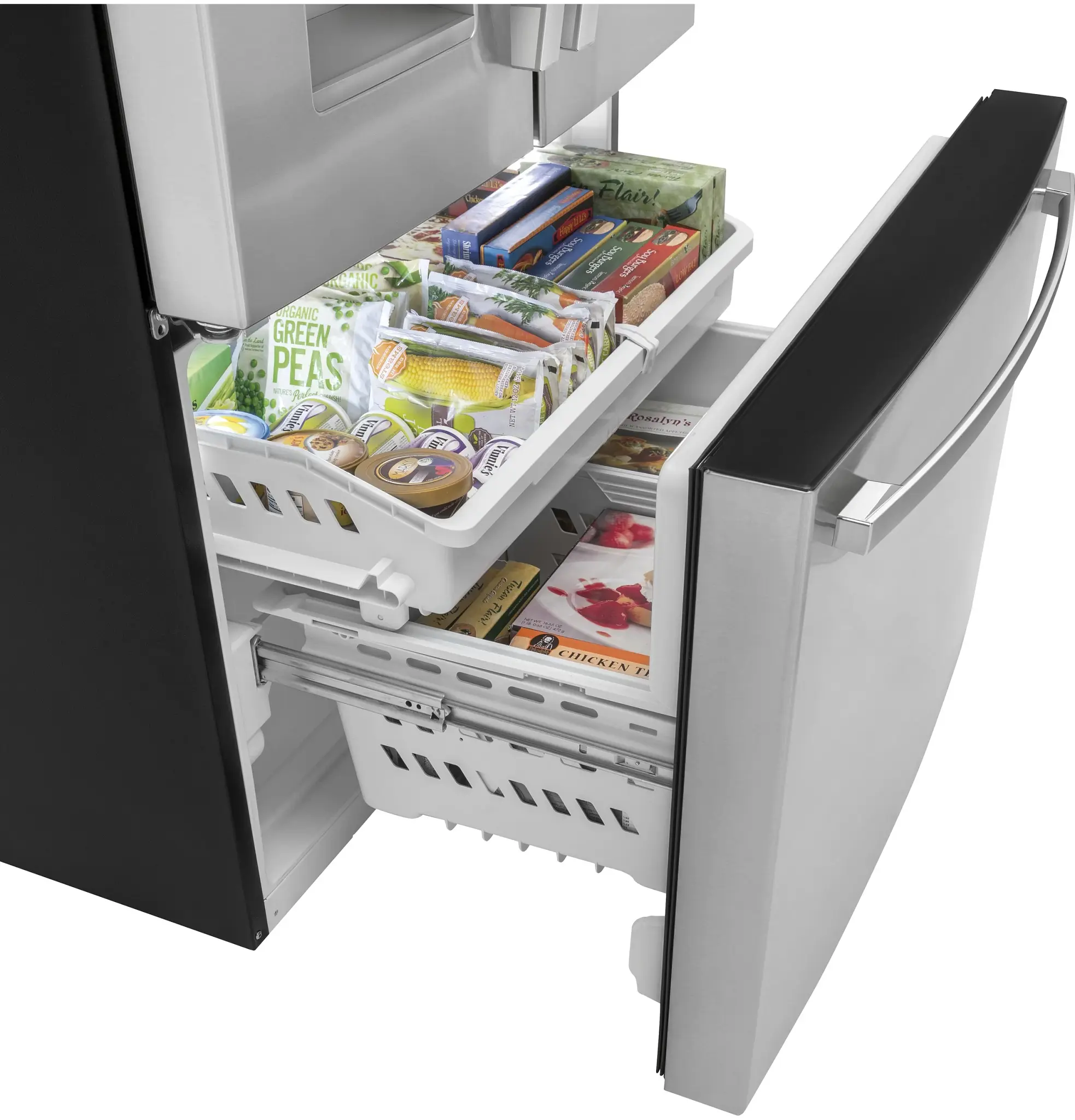 Ge 18 Series Stainless Steel Bottom Freezer Refrigerator Ge 18 Series Stainless Steel Bottom Freezer Refrigerator