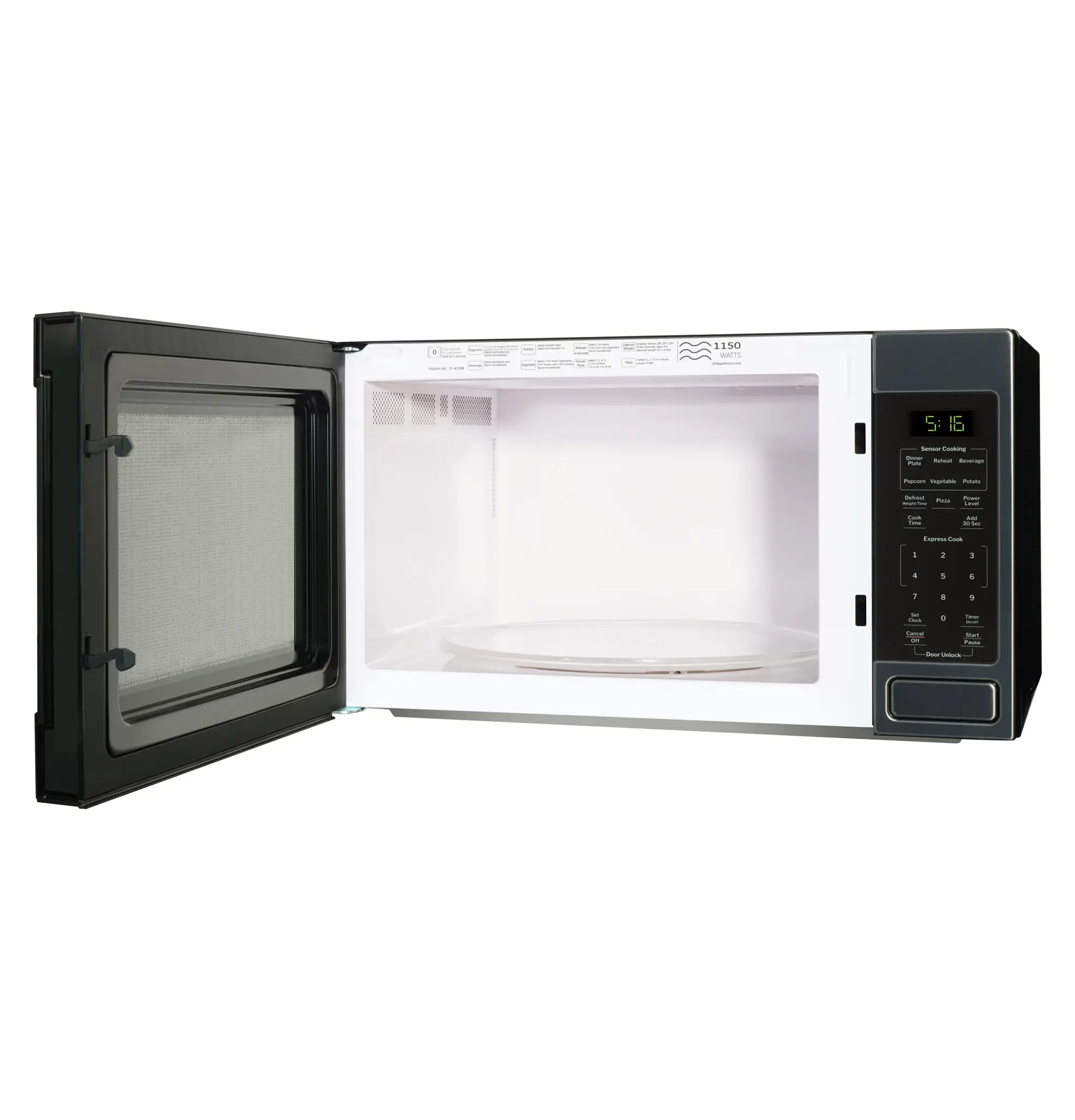 Ge 16 Series Black Countertop Microwave Ge 16 Series Black Countertop Microwave