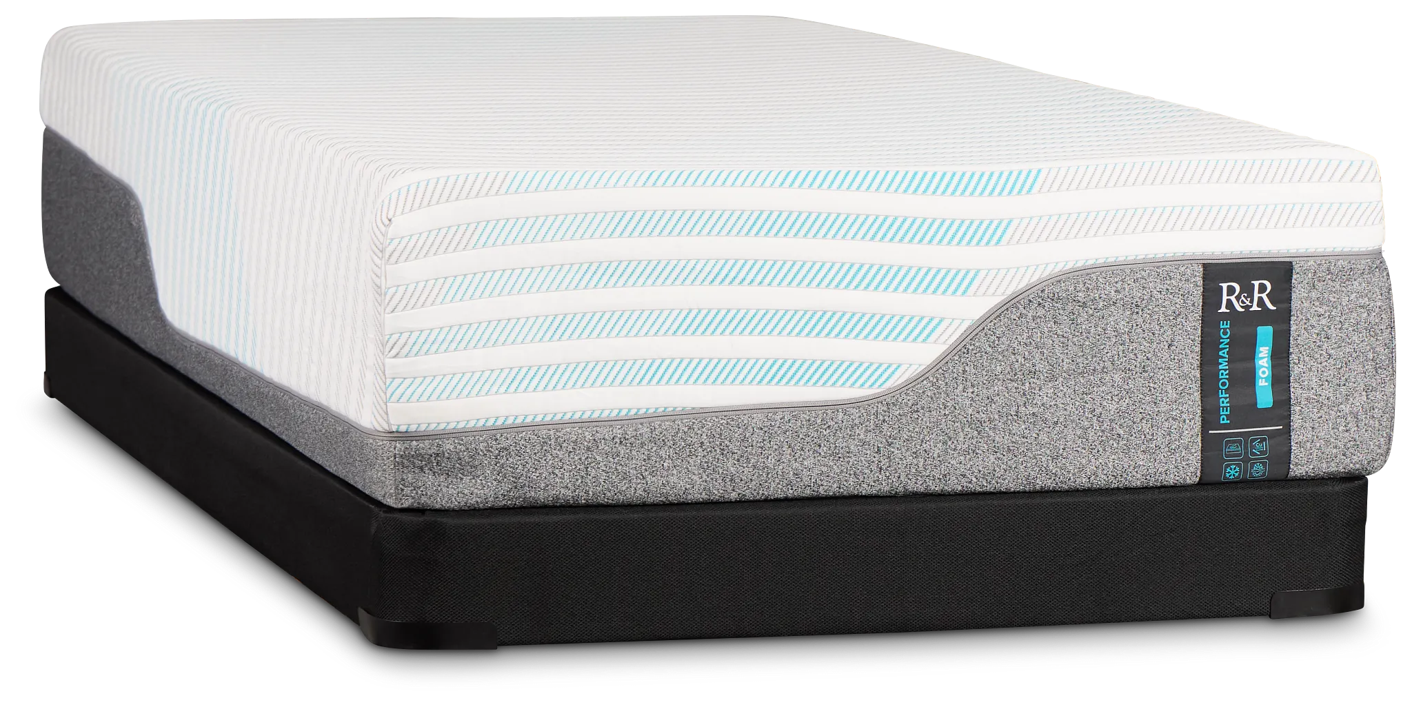 Rest & Renew Performance Firm Low-profile Mattress Set