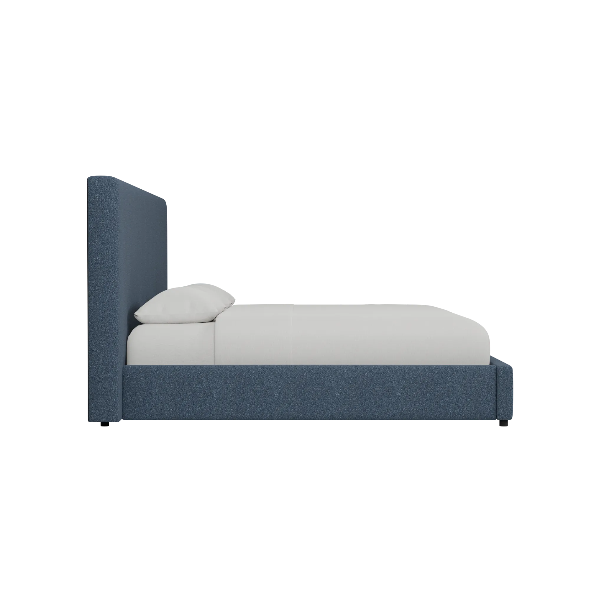 Grayton Elite Dark Blue 54" Upholstered Platform Bed