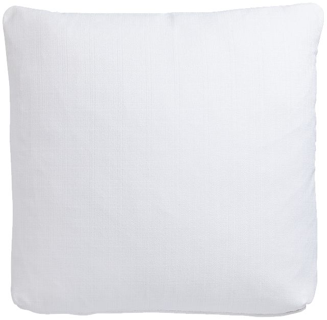 Zeke White 24" Accent Pillow