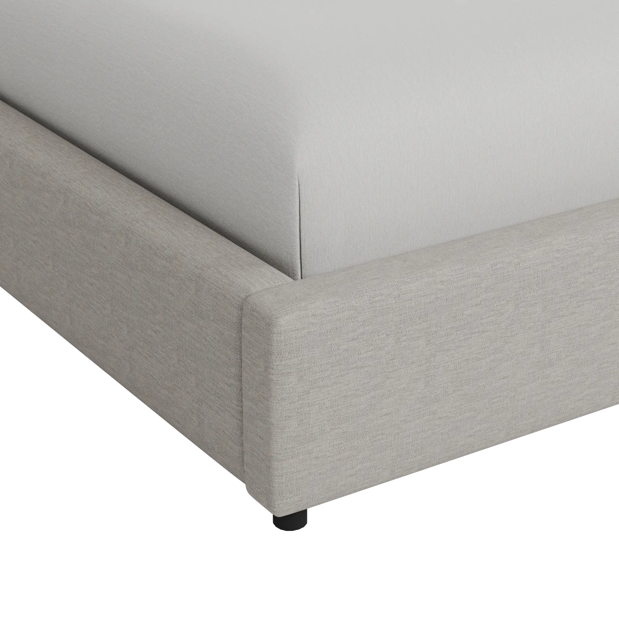 Grayton Maguire Pewter 54" Upholstered Platform Bed Grayton Maguire Pewter 54" Upholstered Platform Bed