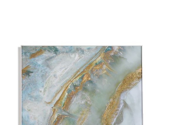Midori Light Green Canvas Wall Art
