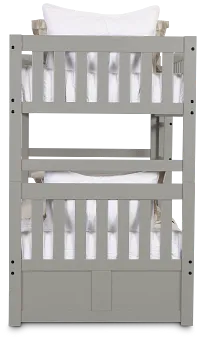 Charleston Gray Trundle Bunk Bed