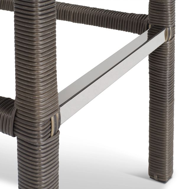 Canyon Gray Woven 30" Barstool