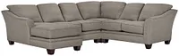 Avery Dark Gray Fabric Medium Left Chaise Sectional