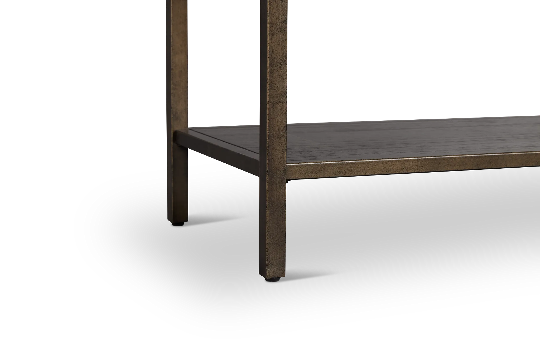 Fulton Dark Tone Wood Storage Sofa Table