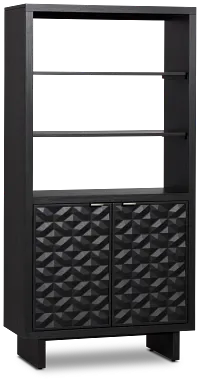 Palonna Black Bookcase