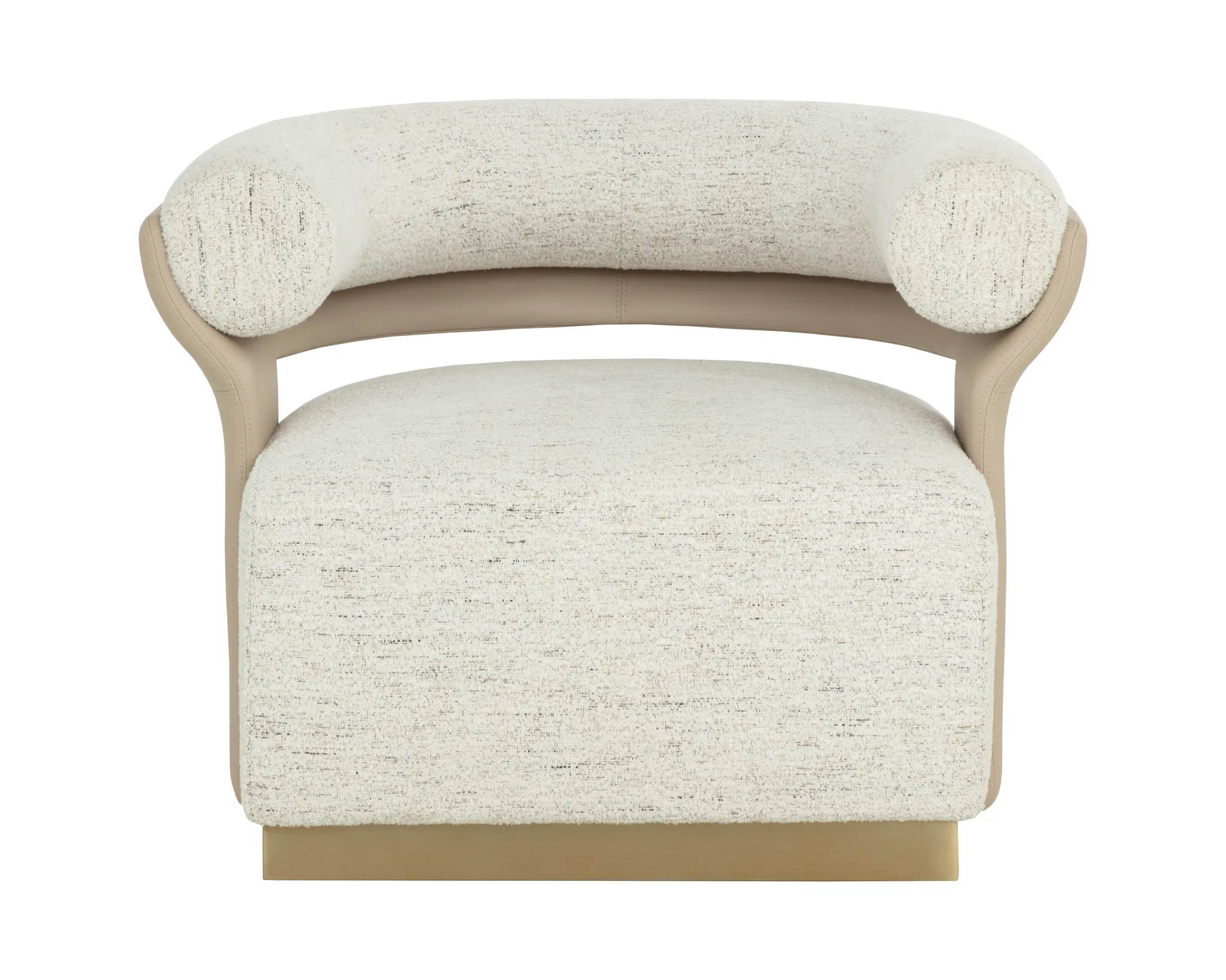 Calista Light Gray Fabric Swivel Accent Chair