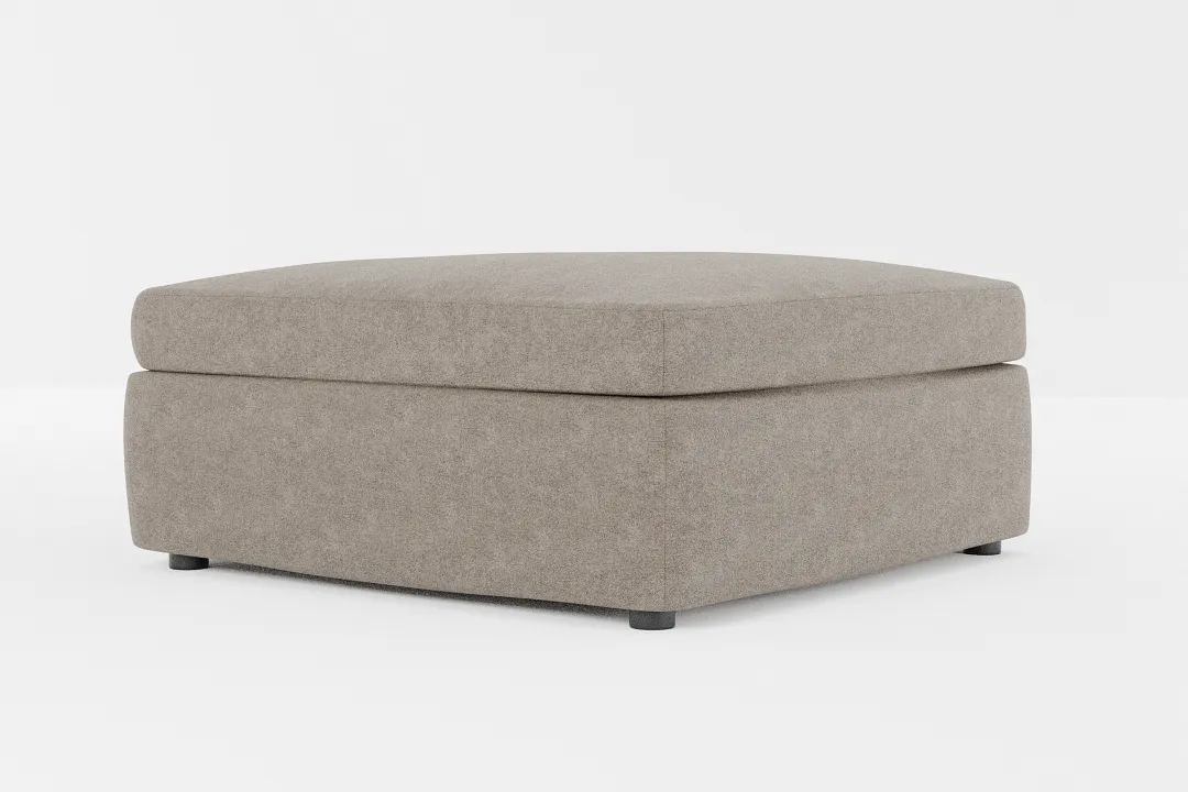 Destin Elite Brown Fabric Cocktail Ottoman