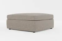 Destin Elite Brown Fabric Cocktail Ottoman