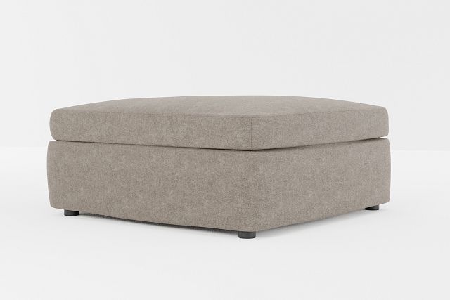 Destin Elite Brown Fabric Cocktail Ottoman