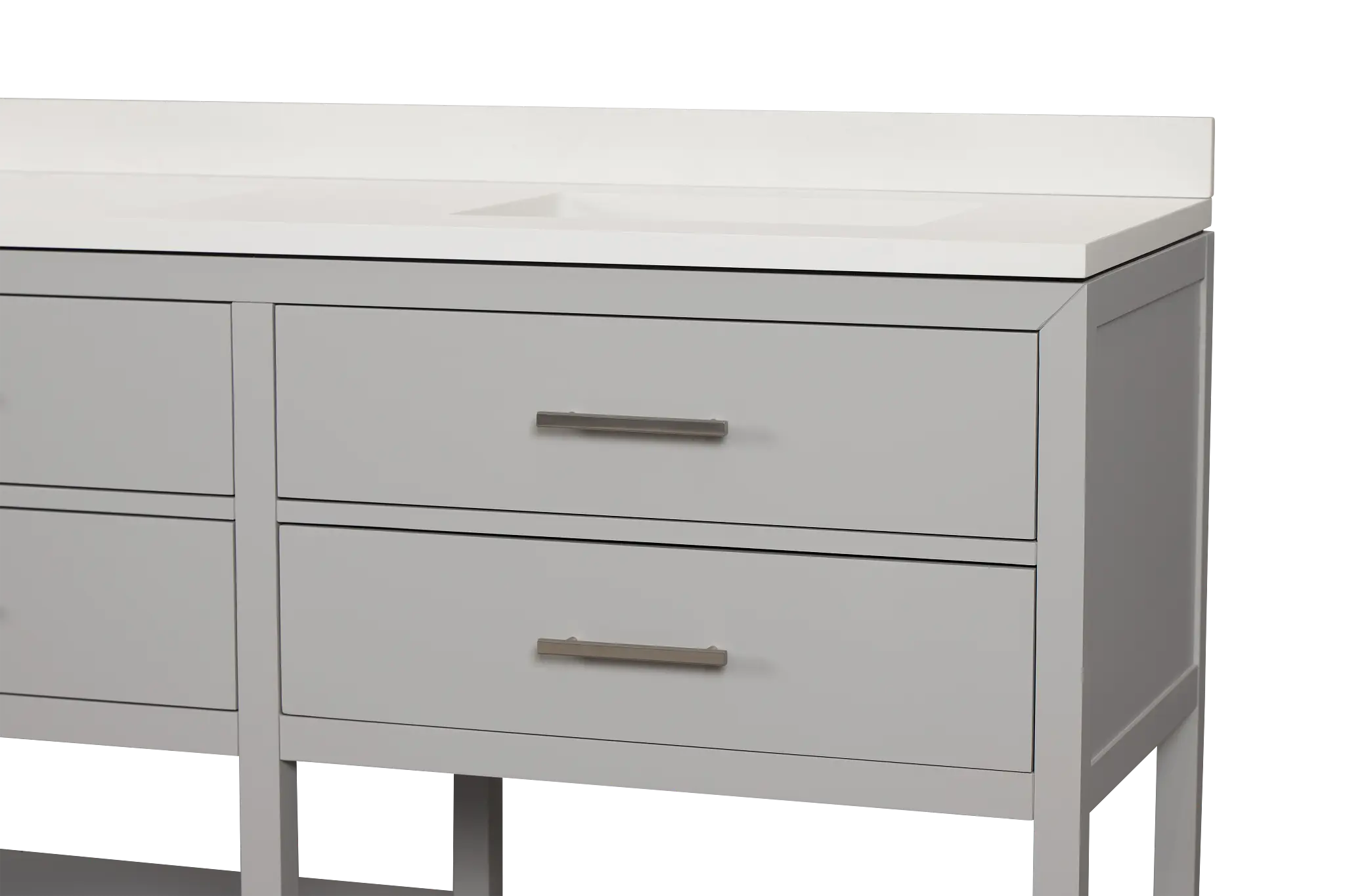 Alden Gray 60" Double Bathroom Vanity Alden Gray 60" Double Bathroom Vanity