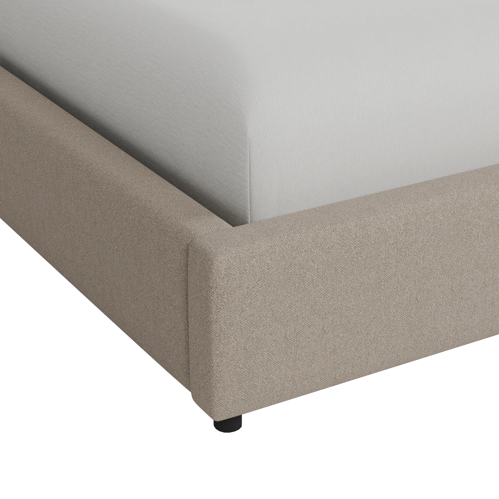 Grayton Elite Brown 44" Upholstered Platform Bed