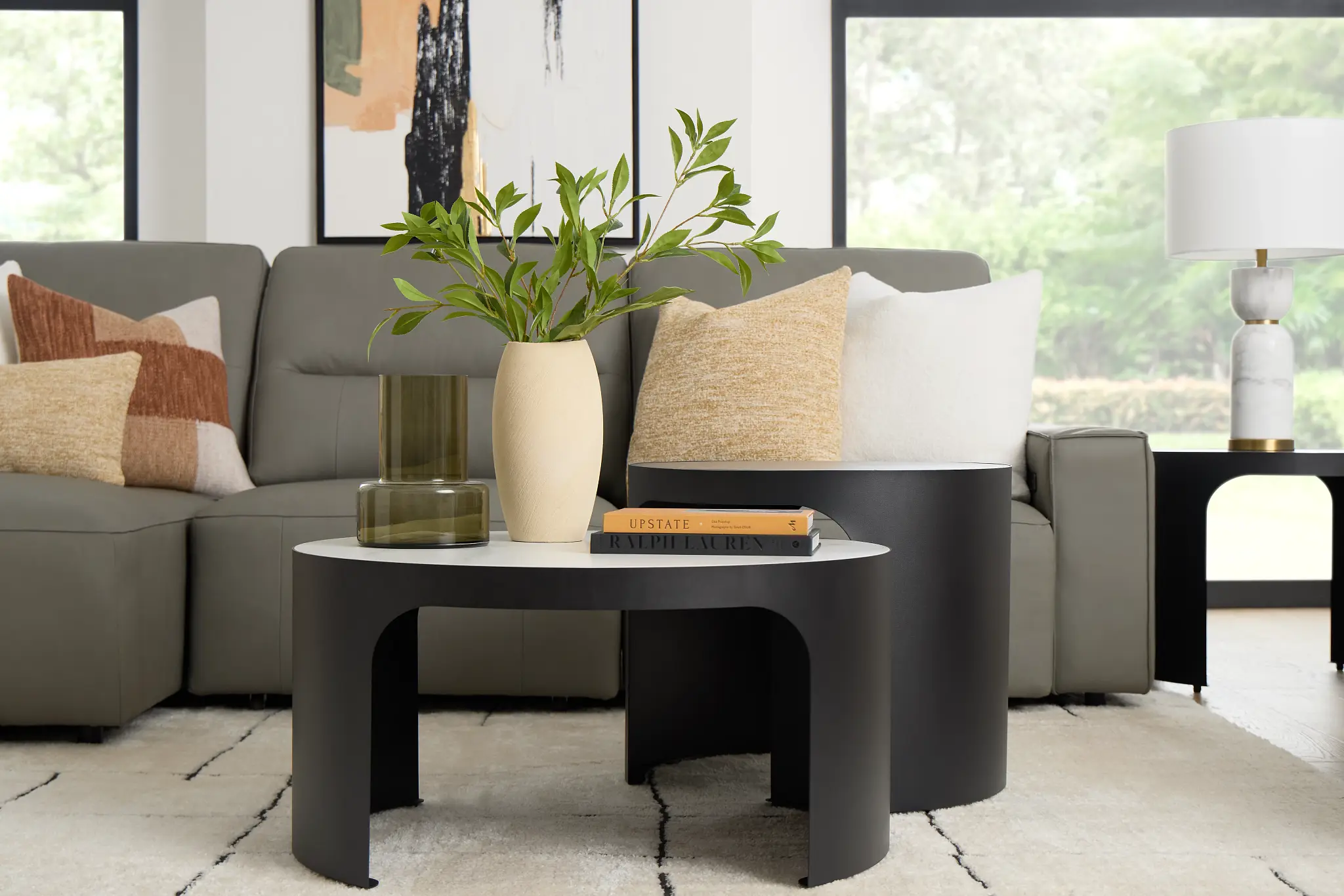 Abel White Round Coffee Table Abel White Round Coffee Table