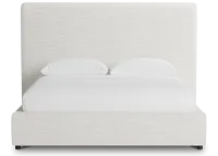 Grayton Maguire Ivory 54" Upholstered Platform Bed