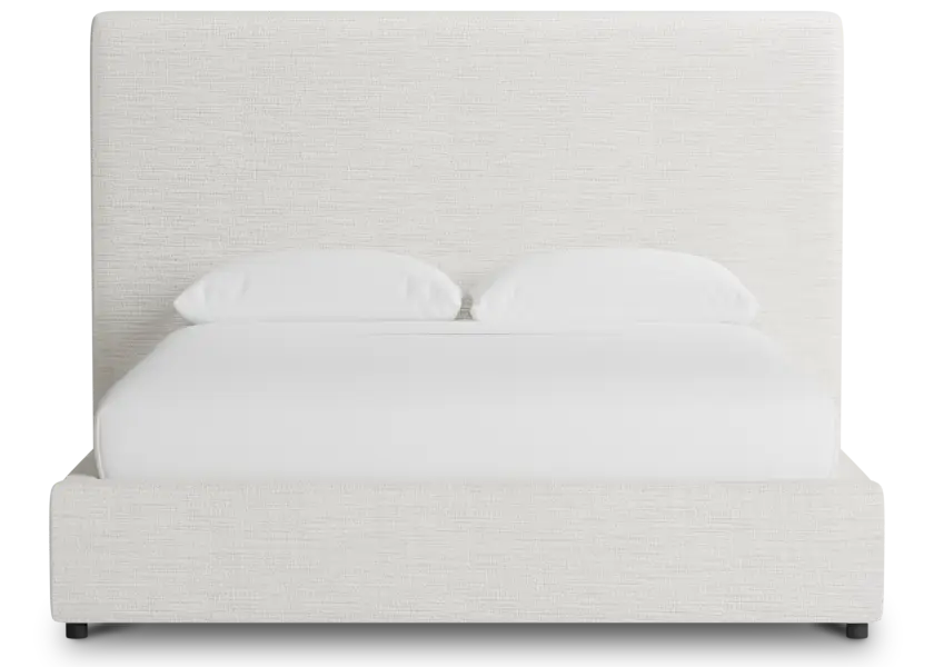 Grayton Maguire Ivory 54" Upholstered Platform Bed Grayton Maguire Ivory 54" Upholstered Platform Bed