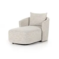 Four Hands Staci Light Gray Fabric Accent Chaise