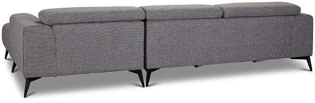 Alina Dark Gray Fabric Right Chaise Sectional