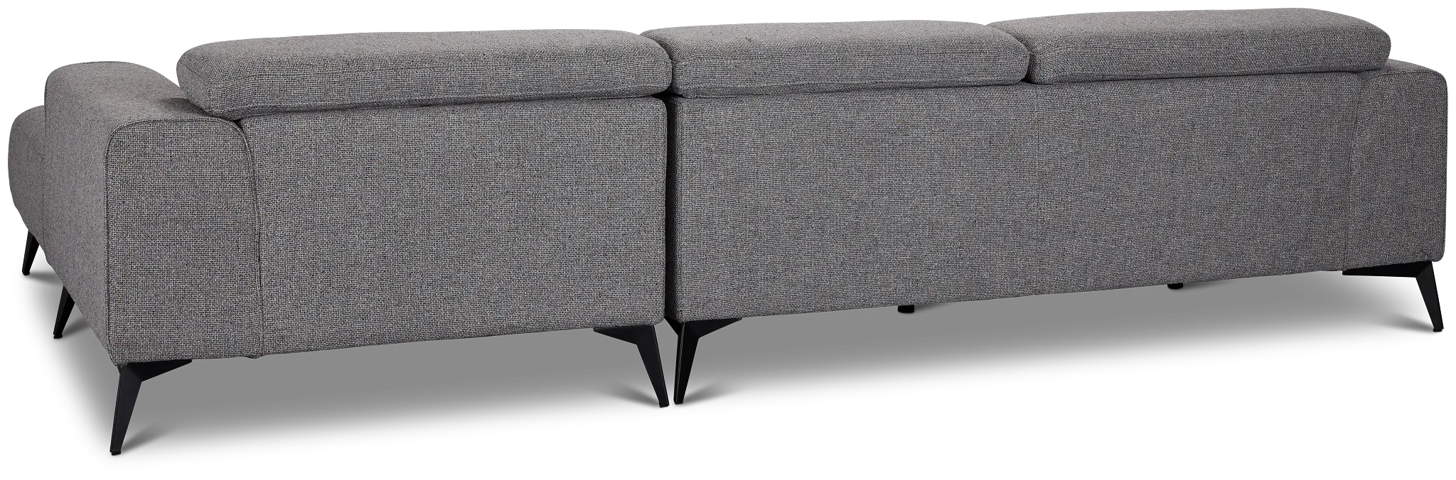 Alina Dark Gray Fabric Right Chaise Sectional