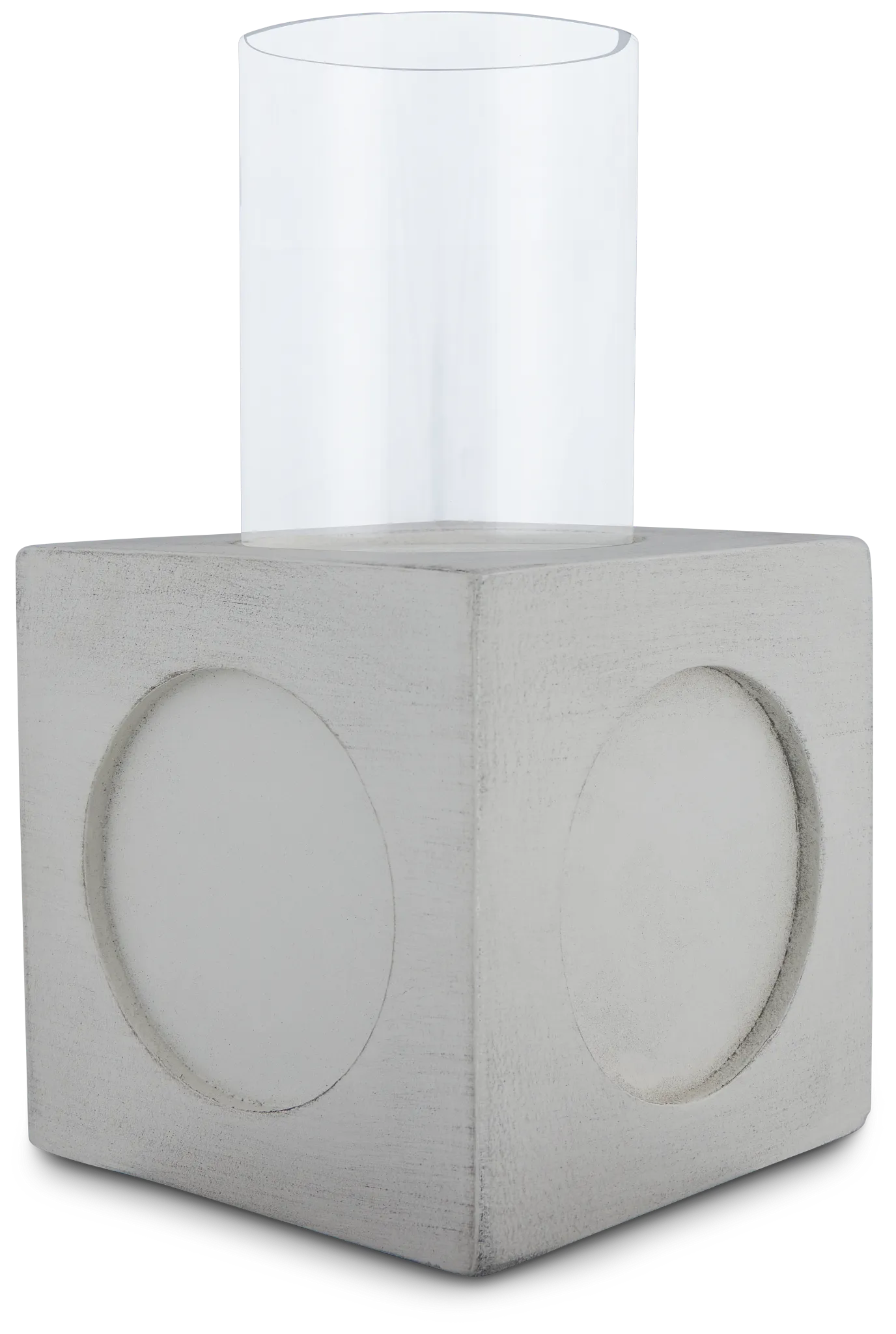 Bedford White Large Candle Holder