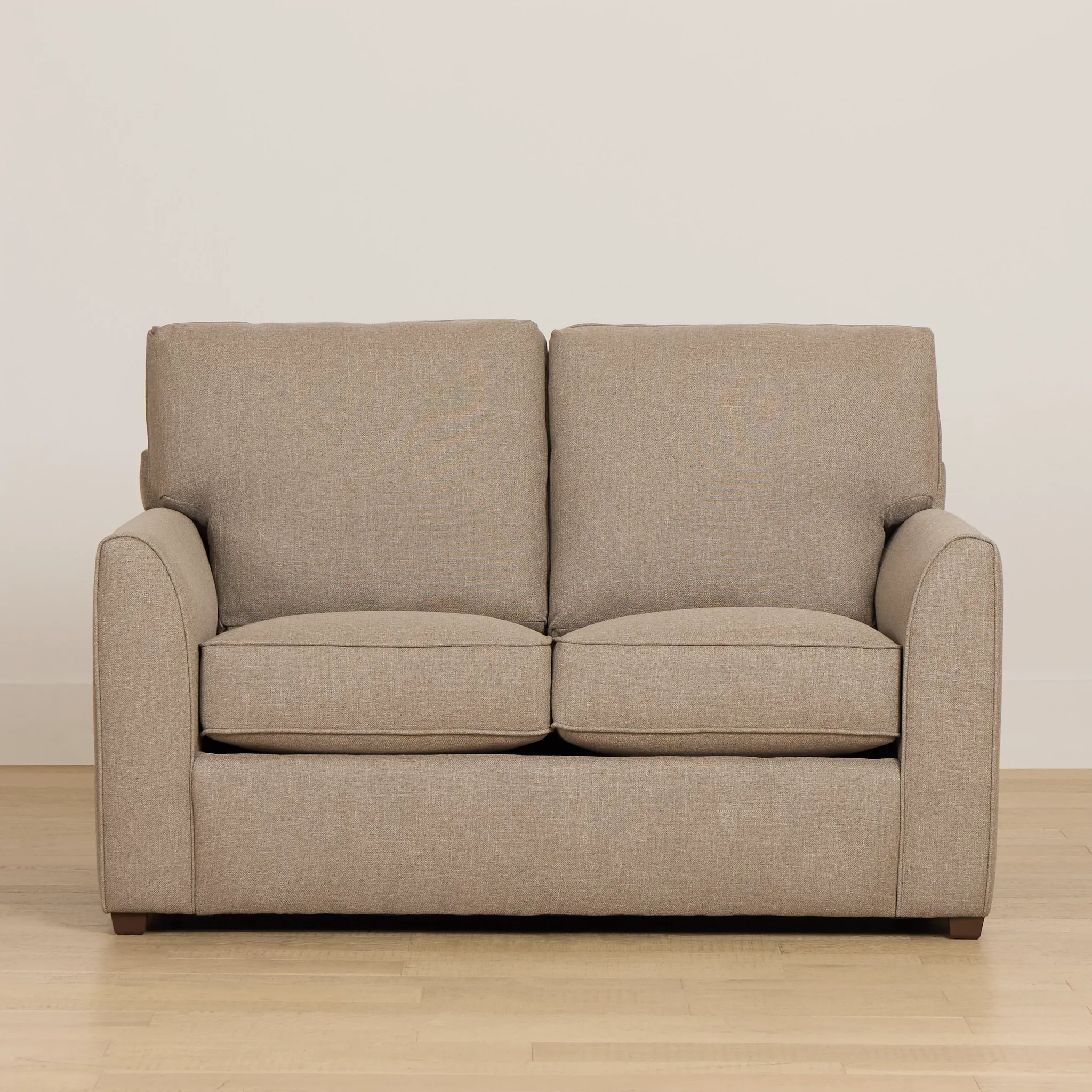 Tate Brown Fabric Loveseat