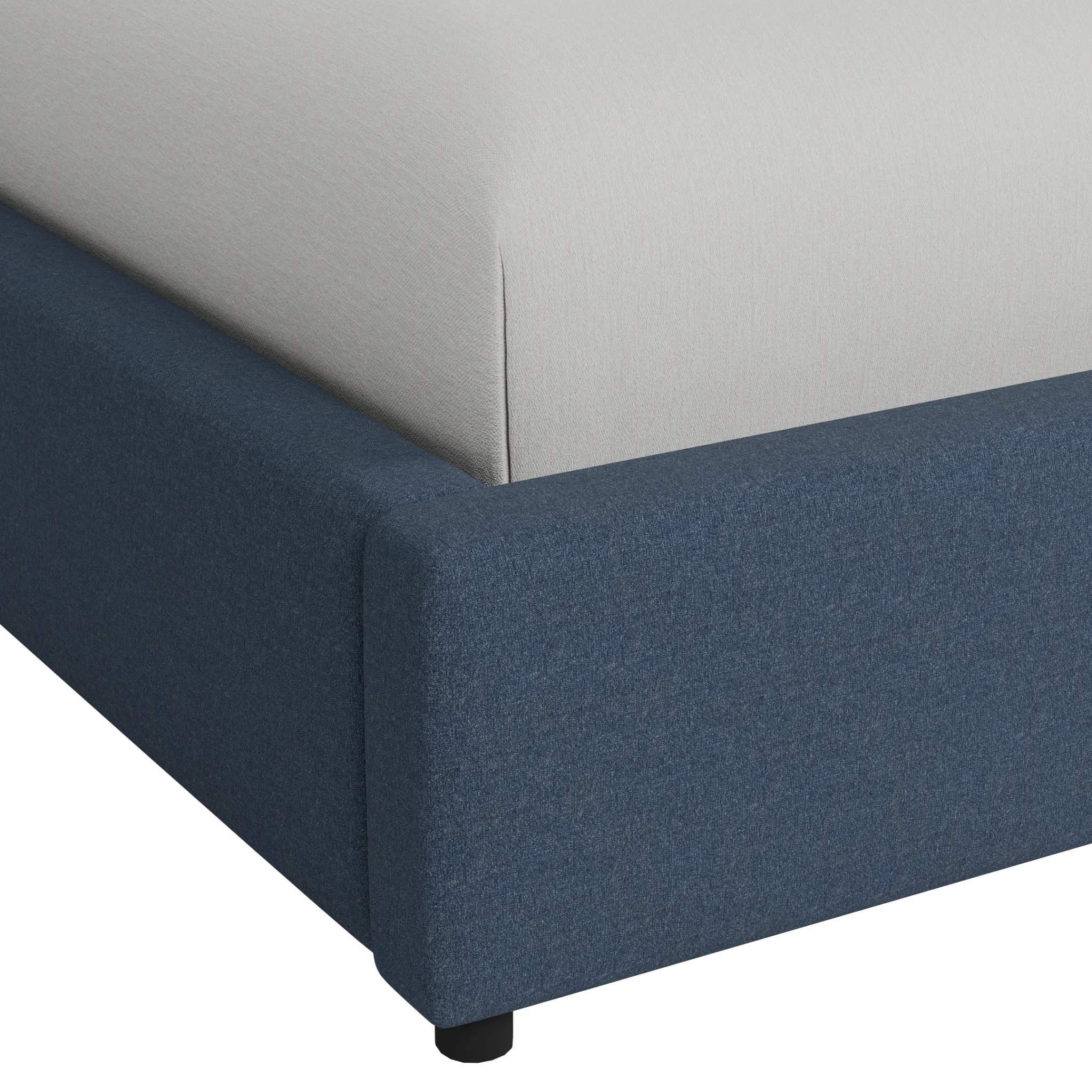 Grayton Maguire Blue 44" Upholstered Platform Bed