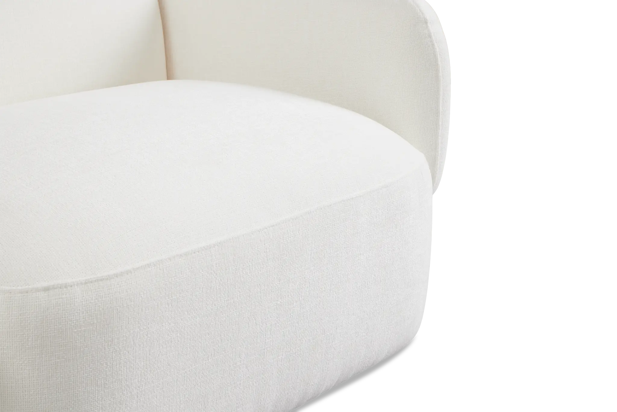 Halsey White Fabric Large Left Cuddler Sectional Halsey White Fabric Large Left Cuddler Sectional