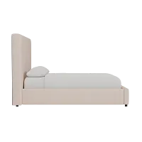 Grayton Elite Light Taupe 54" Upholstered Platform Bed