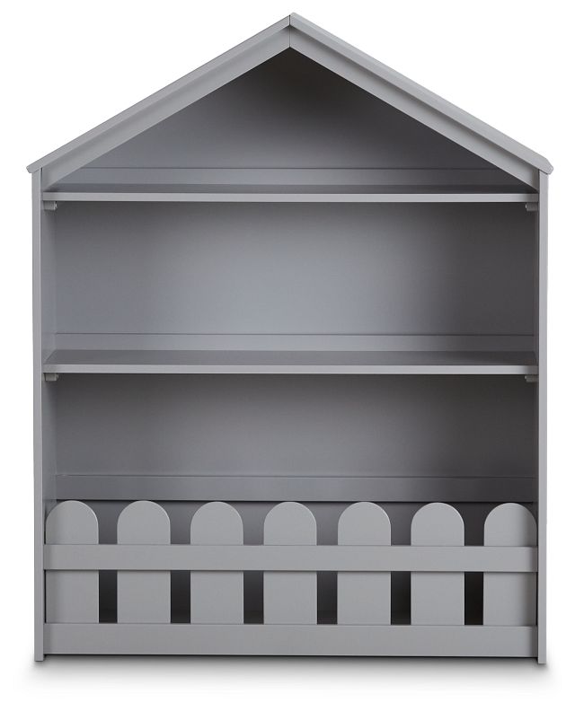 Happy Home Gray Storage Bookcase