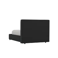 Grayton Elite Black 44" Upholstered Platform Bed