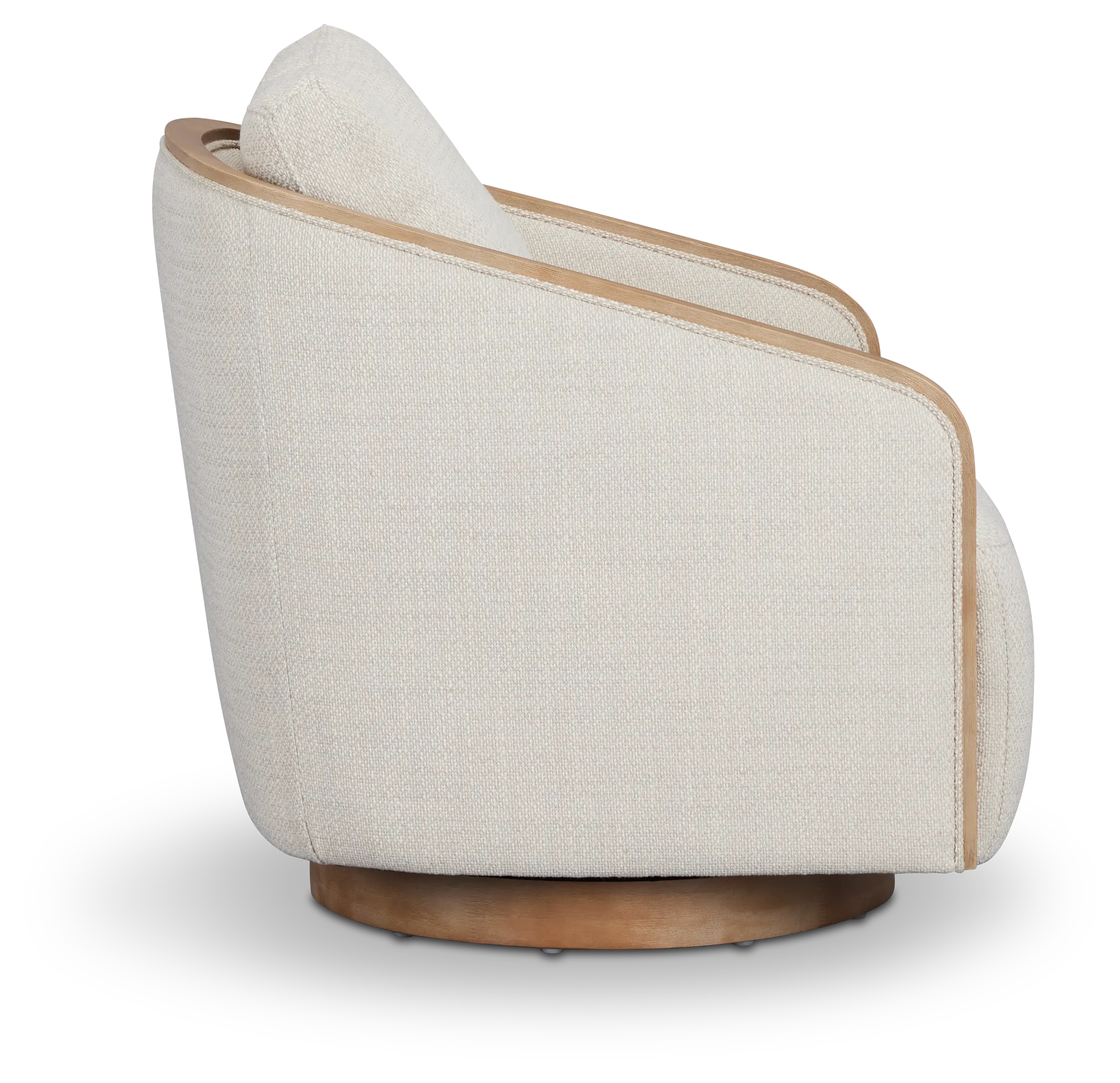 Campbell Gray Fabric Swivel Accent Chair