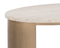Lielle Two-tone Oval End Table