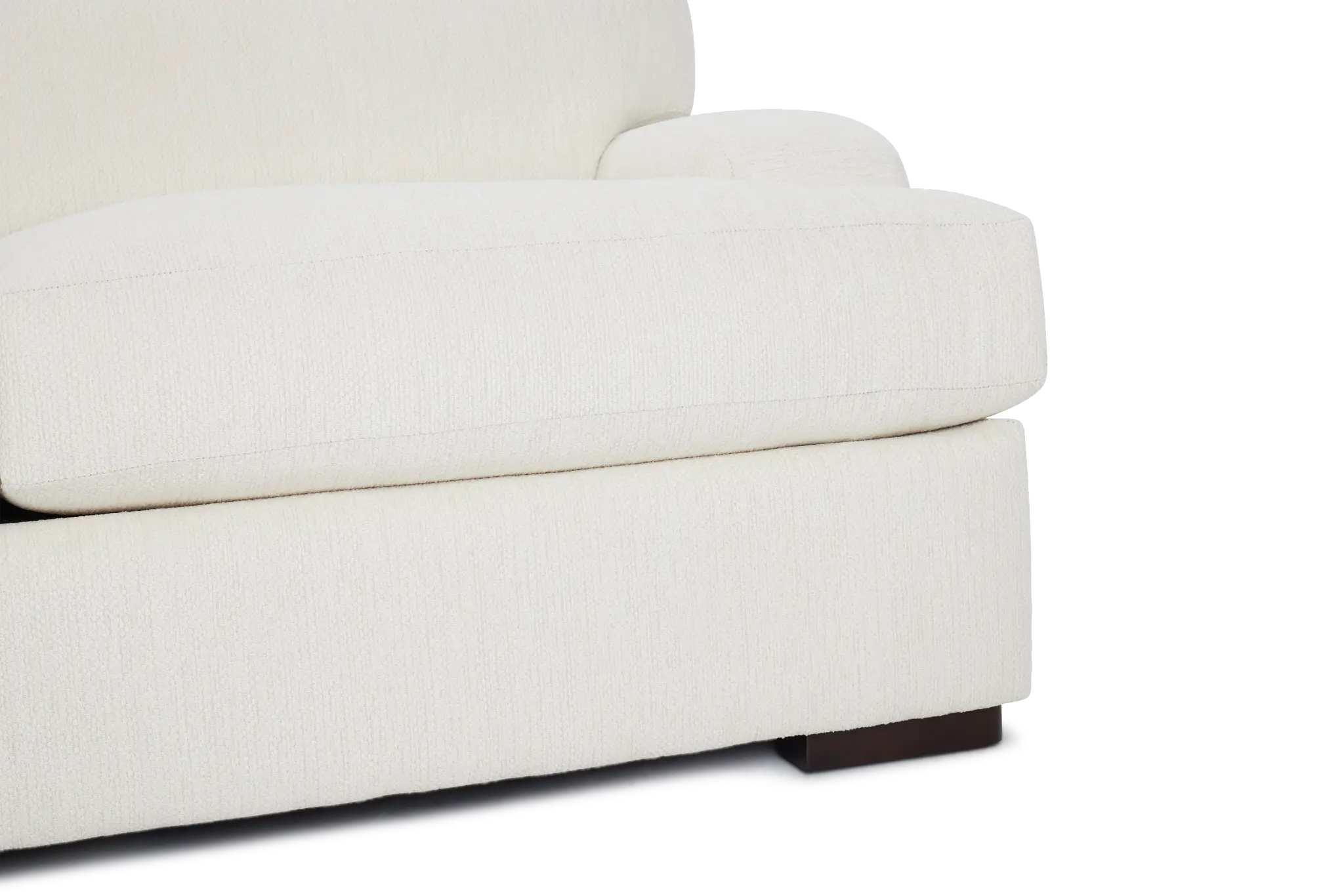 Alpha White Fabric Small Left Chaise Sectional Alpha White Fabric Small Left Chaise Sectional