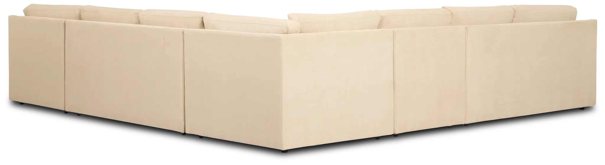 Hudson Beige Fabric Large Right Chaise Sectional Hudson Beige Fabric Large Right Chaise Sectional