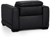 Lombardy Black Micro Power Recliner