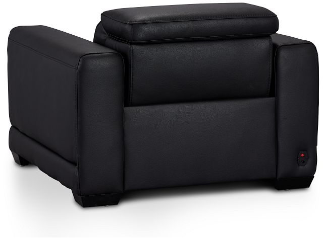 Lombardy Black Micro Power Recliner