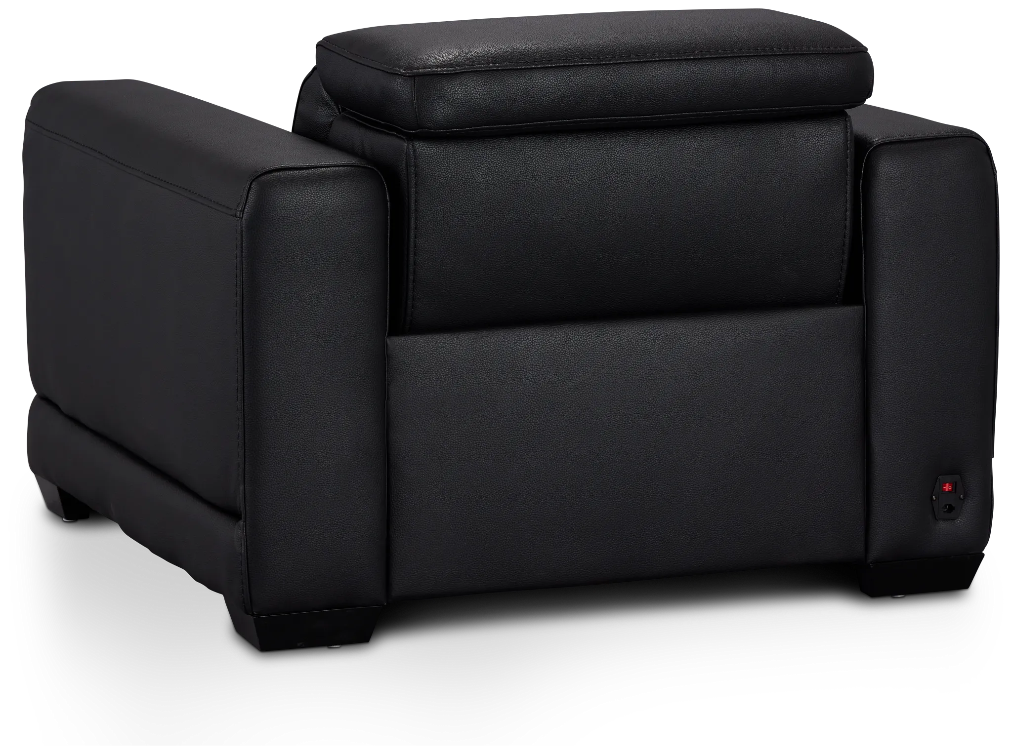 Lombardy Black Micro Power Recliner