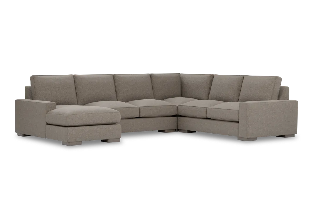 Edgewater Elite Brown Medium Left Chaise Sectional