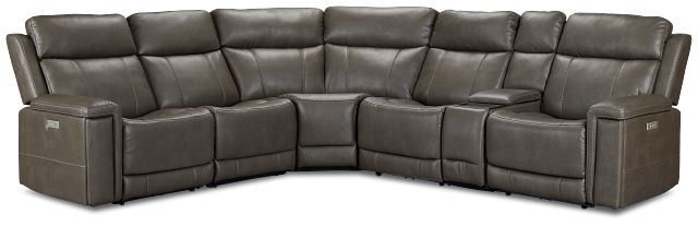 Jayden Gray Micro Medium Triple Power 2-arm Sectional